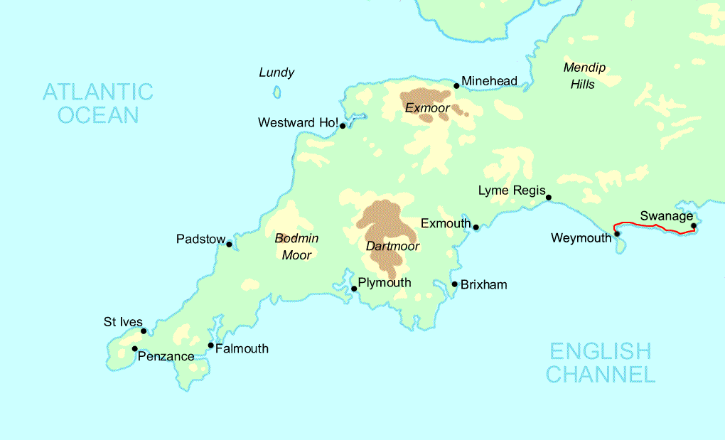 Dorset Short Break map